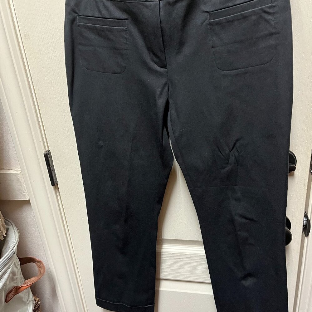 Eileen Fisher Black Crop Cuffed Pants XS